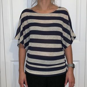stripped short sleeve